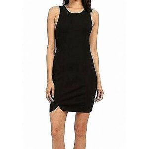 Tart Womens Dress Black Sleeveless Split Hem